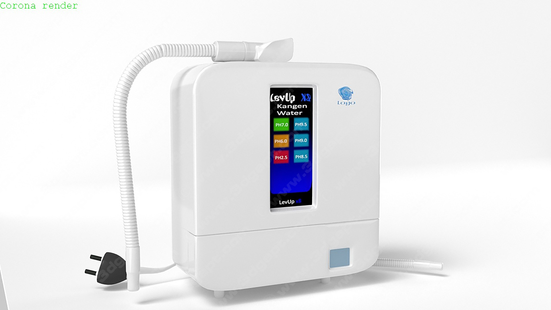 3D model of kangen water filter machine  