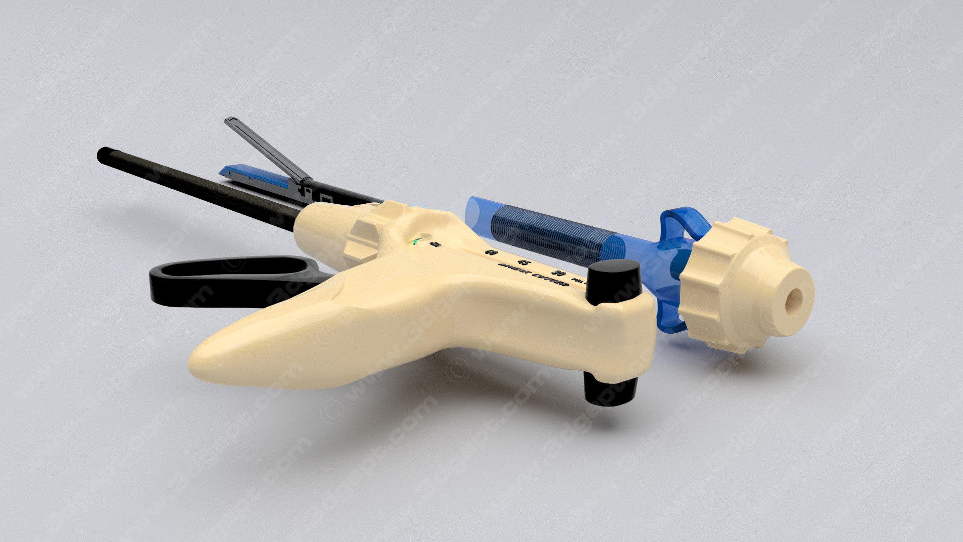 3d objects Medical Endoscopic device 002