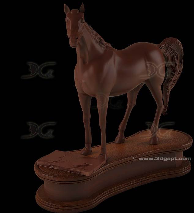 3d Objects Sculptures Horse Statue V2 3 (2)