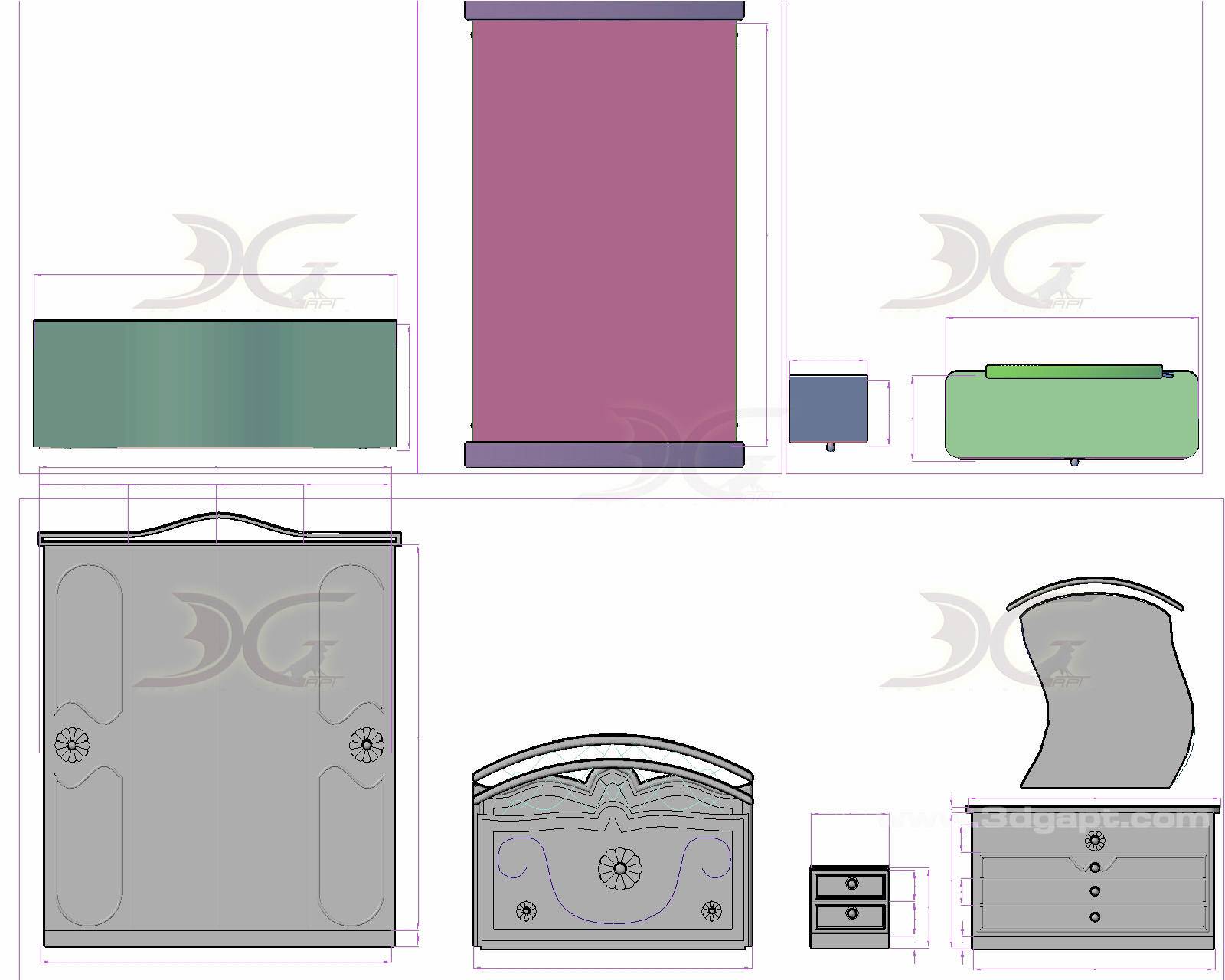 Architecture Furniture Wardrobe Pier Glass1 6