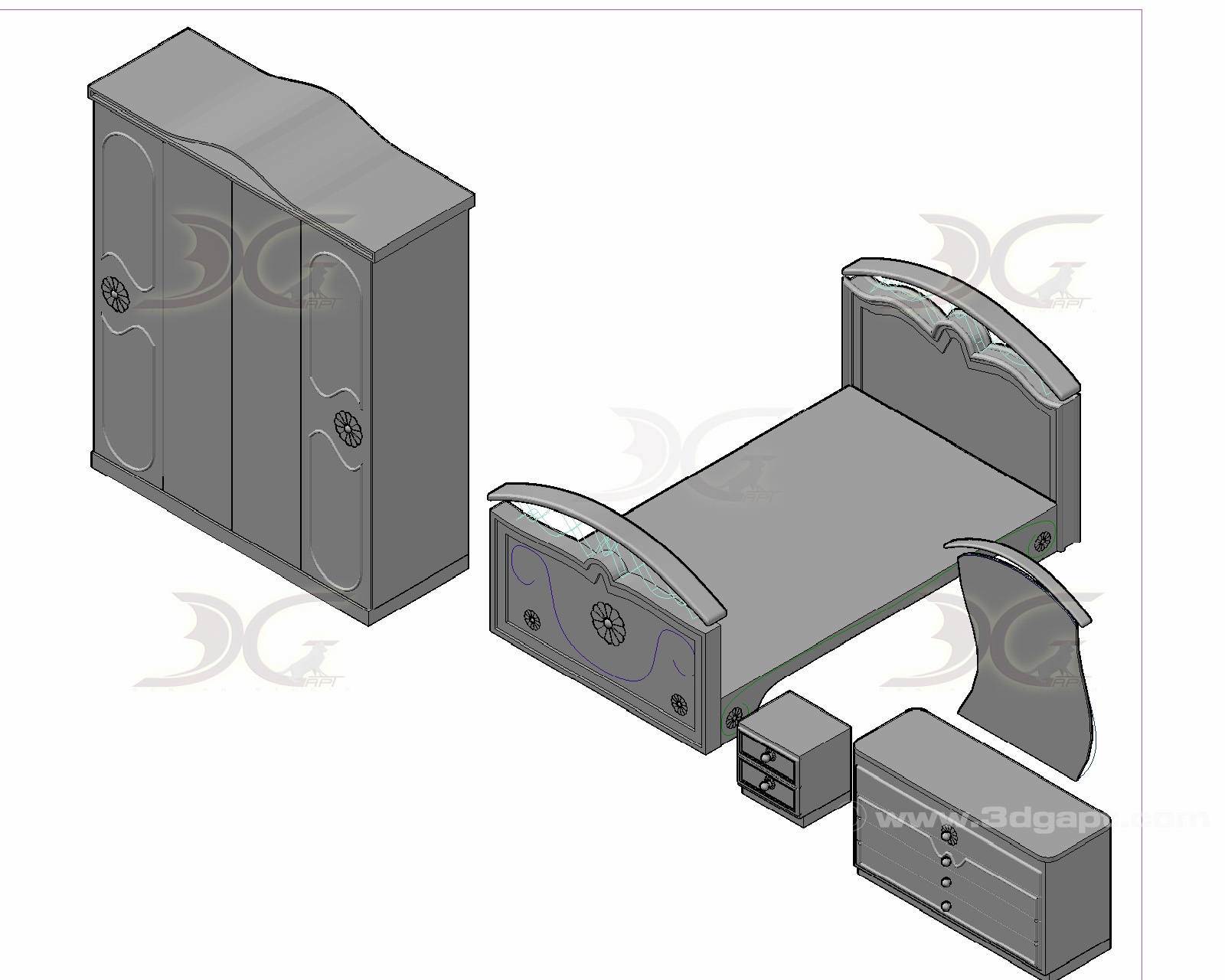 Architecture Furniture Wardrobe Pier Glass1 7