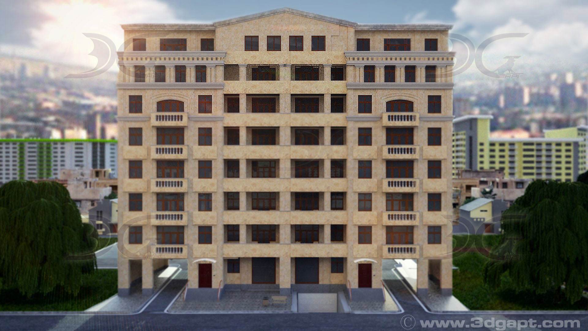 8 storey appartment
