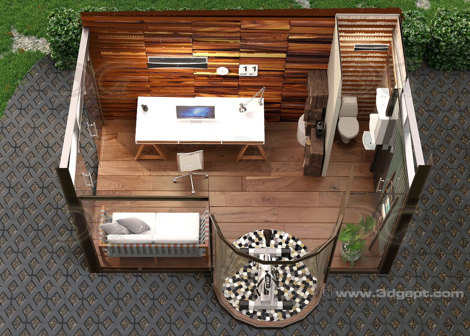 architecture interior 100SqFeet outdoor ofice 001