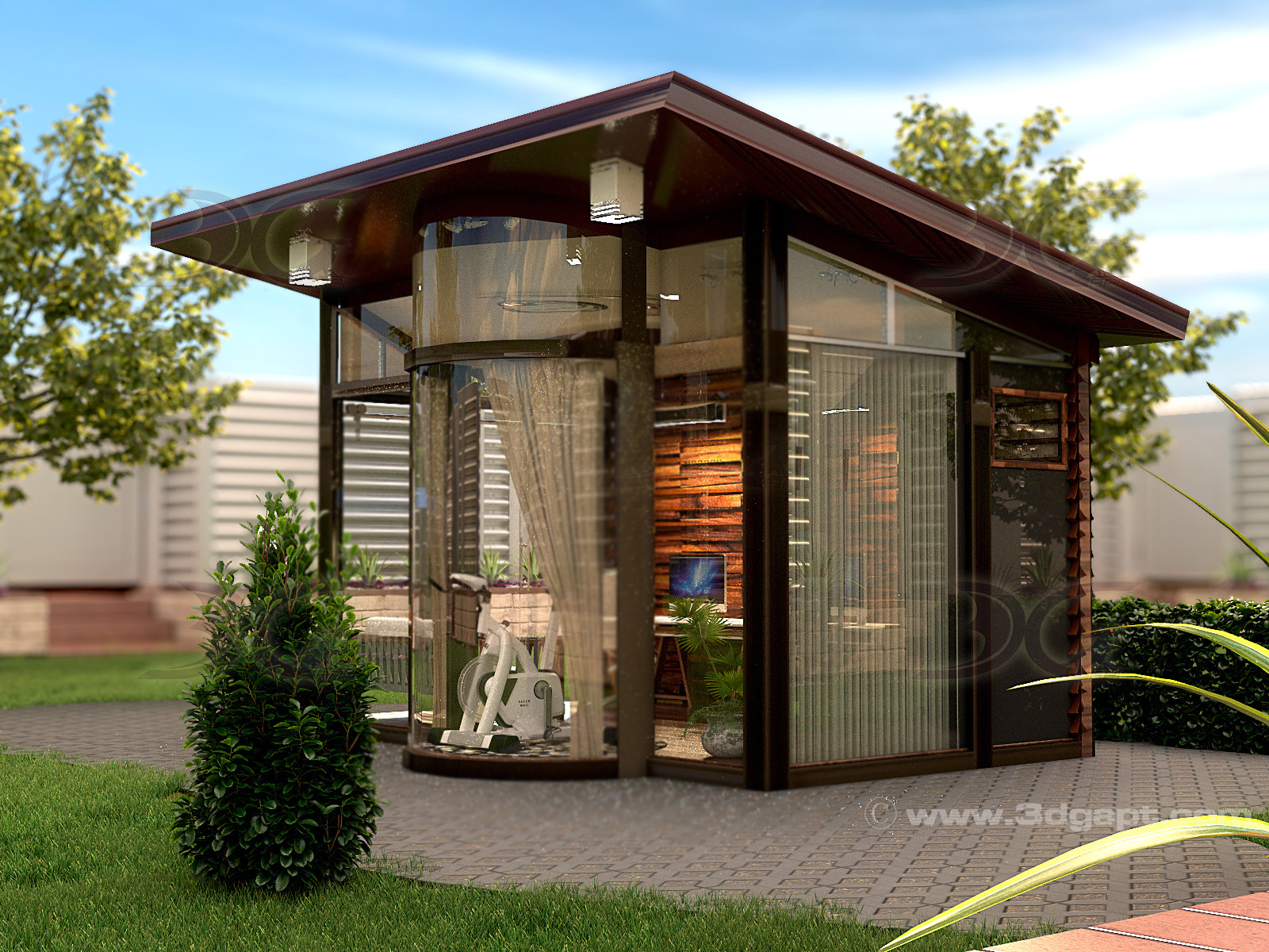 100 sq. feet office/study zone - Exterior