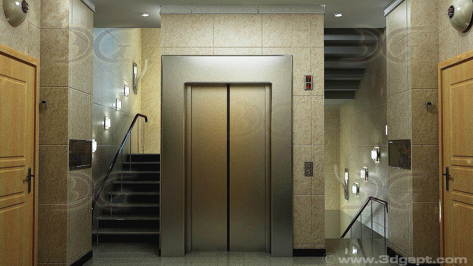 Stairway to 2 room flat