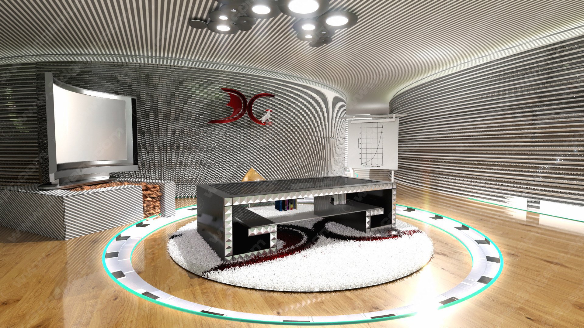 Virtual studio for online training